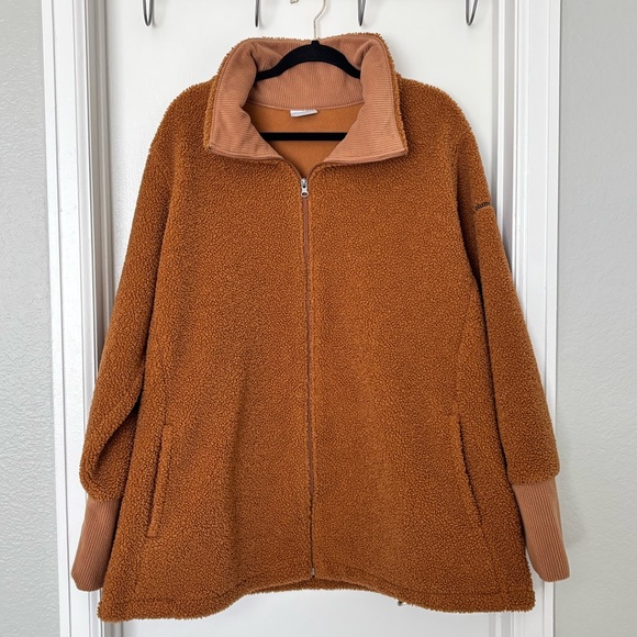 Columbia • Blue Point Creek Fleece Full Zip Jacket, Camel Brown - Size XXL - Picture 2 of 16